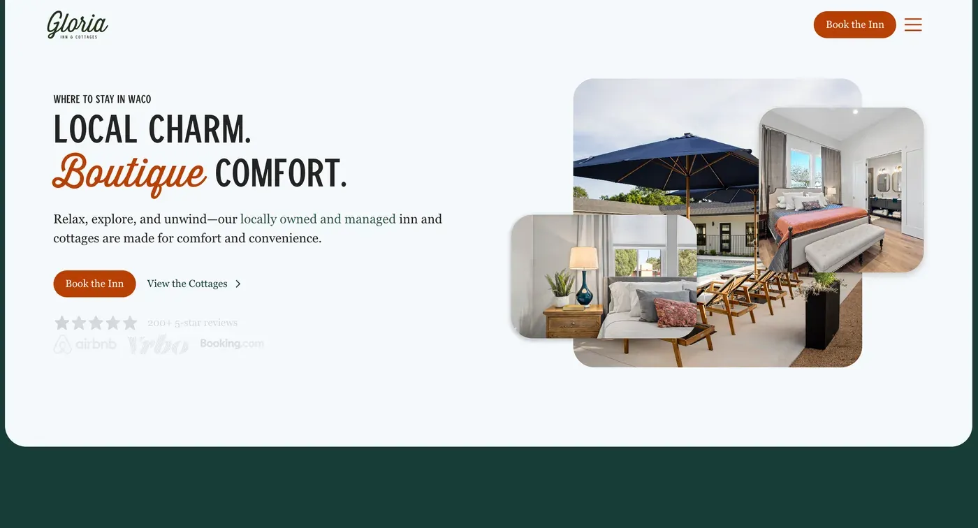 Example of clear homepage messaging and SEO foundations